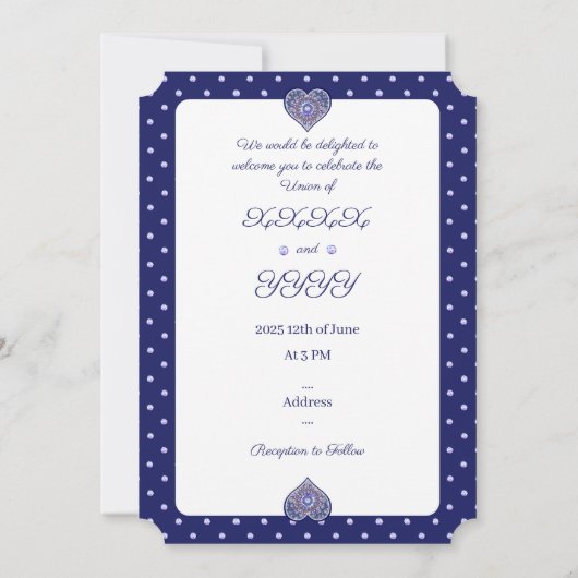 Blue Rosace Kaart (Achterkant)