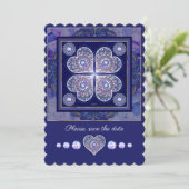 Blue Rosace Kaart (Staand voorkant)