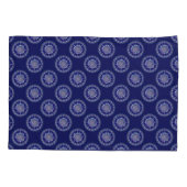 Blue Rosace Kussensloop (Achterkant)