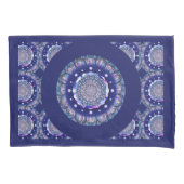 Blue Rosace Kussensloop (Voorkant)