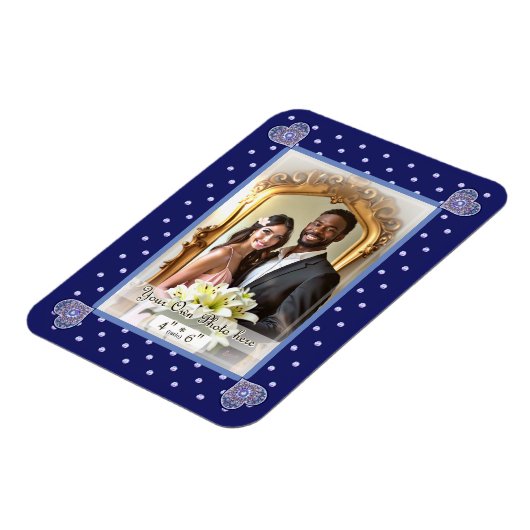 Blue Rosace Magneet (Linkerzijde)