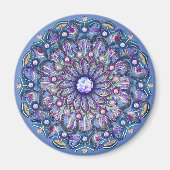 Blue Rosace Magneet (Voorkant)