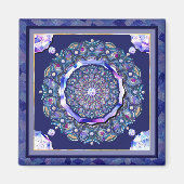 Blue Rosace Magneet (Voorkant)