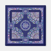 Blue Rosace Magneet (Voorkant)