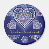 Blue Rosace Magneet (Voorkant)