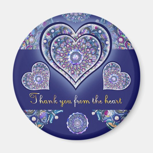 Blue Rosace Magneet (Voorkant)