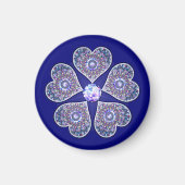 Blue Rosace Magneet (Voorkant)