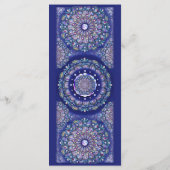 Blue Rosace Menu (Achterkant)