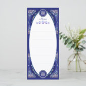 Blue Rosace Menu (Staand voorkant)
