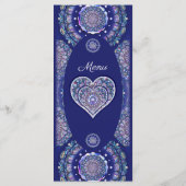 Blue Rosace Menu (Achterkant)