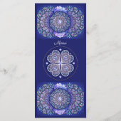 Blue Rosace Menu (Achterkant)