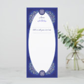 Blue Rosace Menu (Staand voorkant)