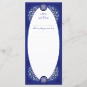 Blue Rosace Menu (Voorkant)