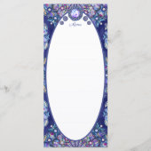 Blue Rosace Menu (Voorkant)