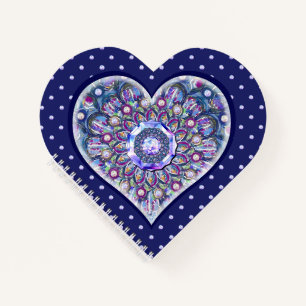 Blue Rosace Notitieboek