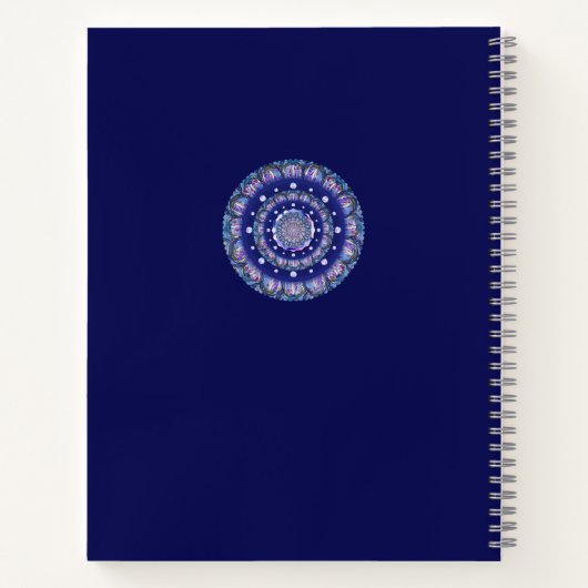 Blue Rosace Notitieboek (Achterkant)