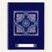 Blue Rosace Notitieboek (Voorkant)
