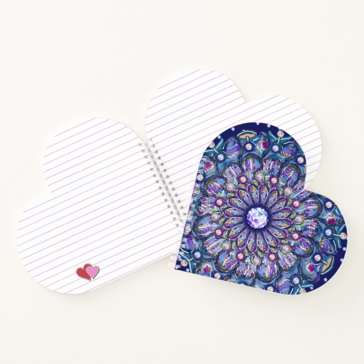 Blue Rosace Notitieboek (Binnen)