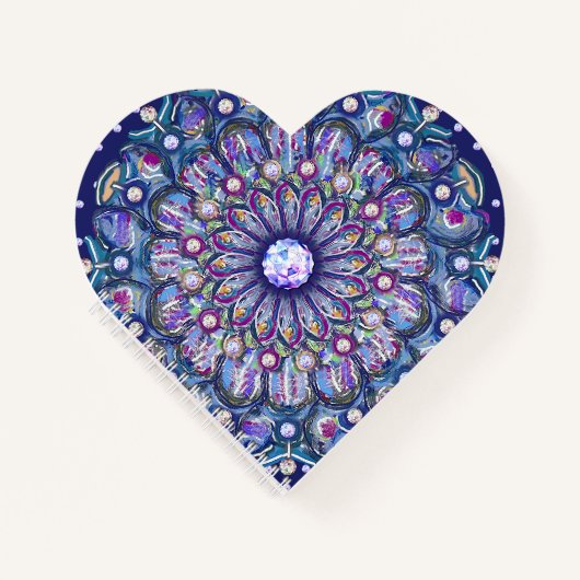 Blue Rosace Notitieboek (Voorkant)