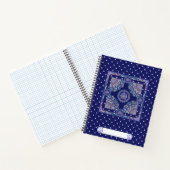 Blue Rosace Notitieboek (Binnen)