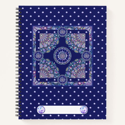 Blue Rosace Notitieboek (Voorkant)