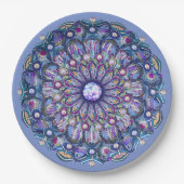 Blue Rosace Papieren Bordje (Voorkant)