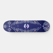 Blue Rosace Persoonlijk Skateboard (Horizontaal)