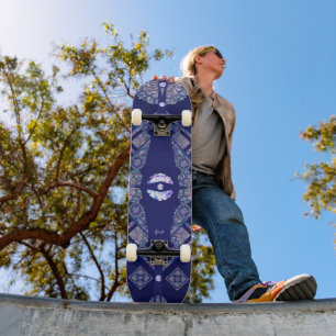 Blue Rosace Persoonlijk Skateboard