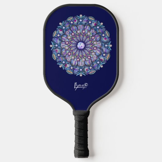 Blue Rosace Pickleball Paddle (Voorkant)