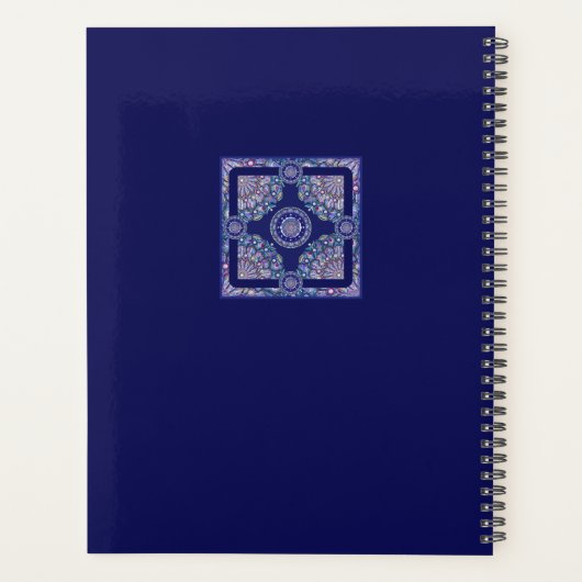 Blue Rosace Planner (Achterkant)