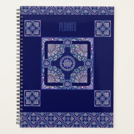 Blue Rosace Planner (Voorkant)