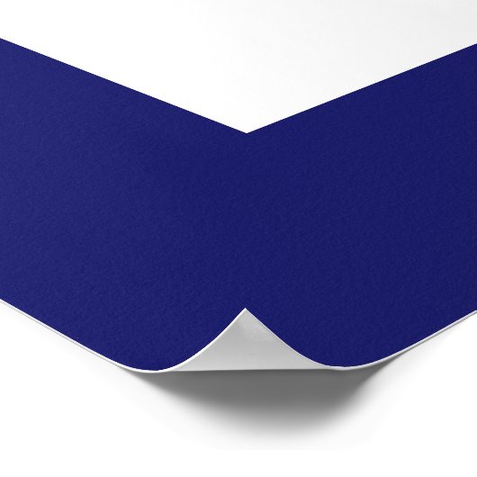 Blue Rosace Poster (Hoek)