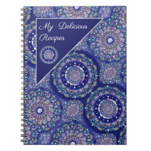Blue Rosace recepten Notitieboek