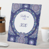 Blue Rosace Reclamebord Met Voetstuk (Insitu)