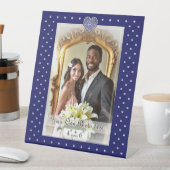 Blue Rosace Reclamebord Met Voetstuk (Insitu)