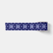 Blue Rosace Satijnen Lint (Voorkant)