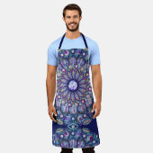 Blue Rosace Schort (Gedragen)