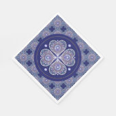 Blue Rosace Servet (Hoek)