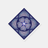 Blue Rosace Servet (Hoek)