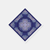 Blue Rosace Servet (Hoek)