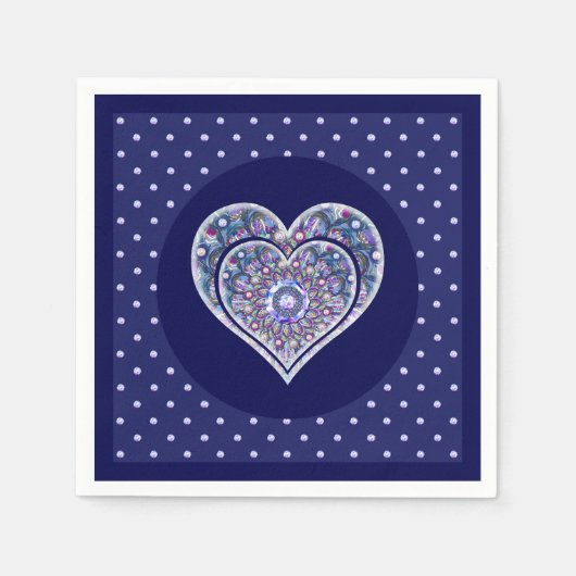 Blue Rosace Servet (Voorkant)