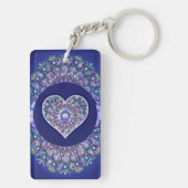 Blue Rosace Sleutelhanger (achterkant)