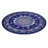 Blue Rosace Snijplank (Hoek)