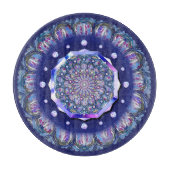 Blue Rosace Snijplank (Voorkant)