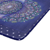 Blue Rosace Snijplank (Hoek)