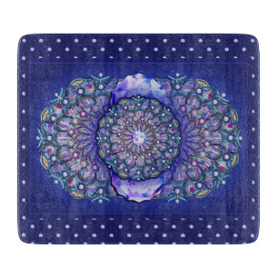 Blue Rosace Snijplank