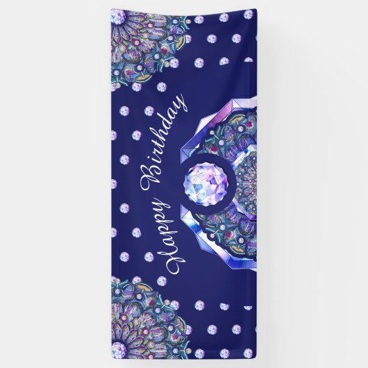 Blue Rosace Spandoek (Verticaal)