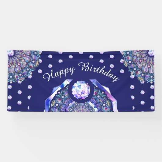 Blue Rosace Spandoek (Horizontaal)