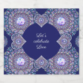 Blue Rosace Sparkling Wijnetiket (Enkel label)