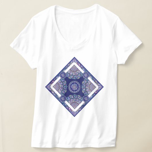 Blue Rosace T-shirt (Laagn)